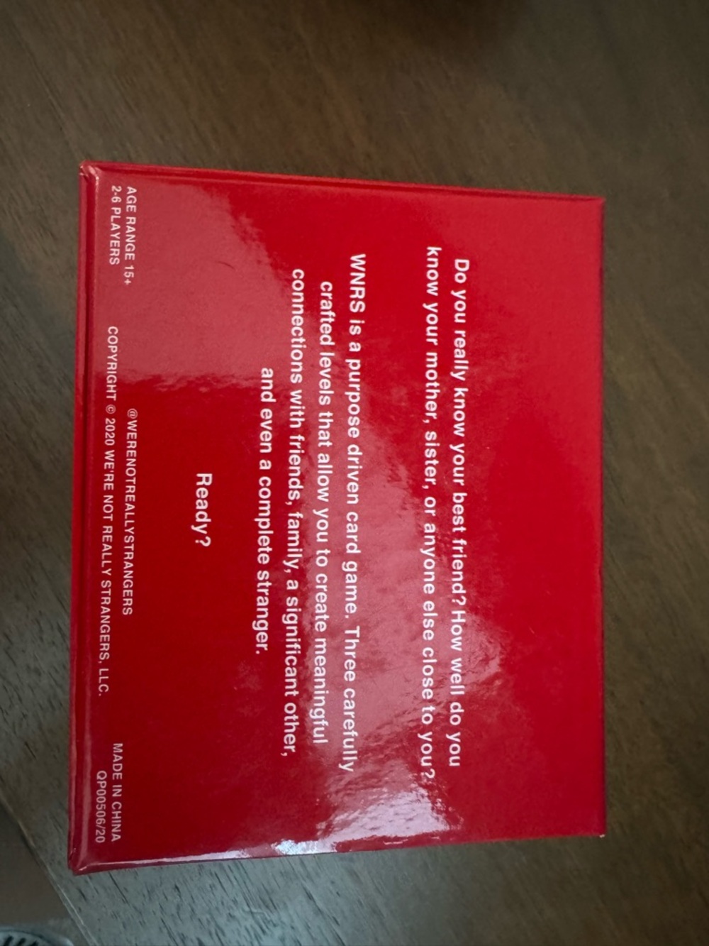 Card Game - Red - Picture 2 of 3